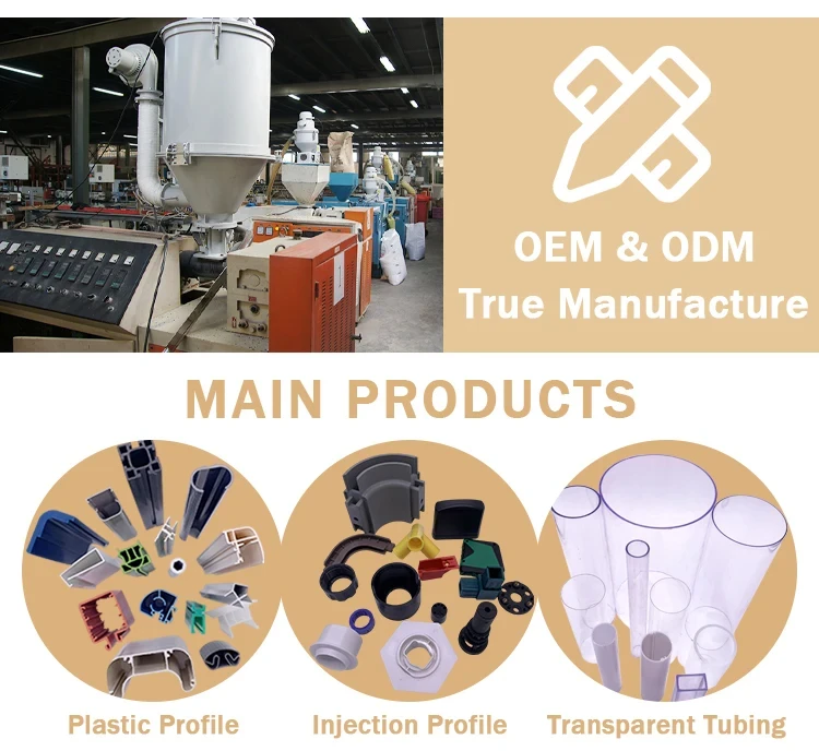 UPVC Profiles Plastic Extrusion Customized PVC Profile