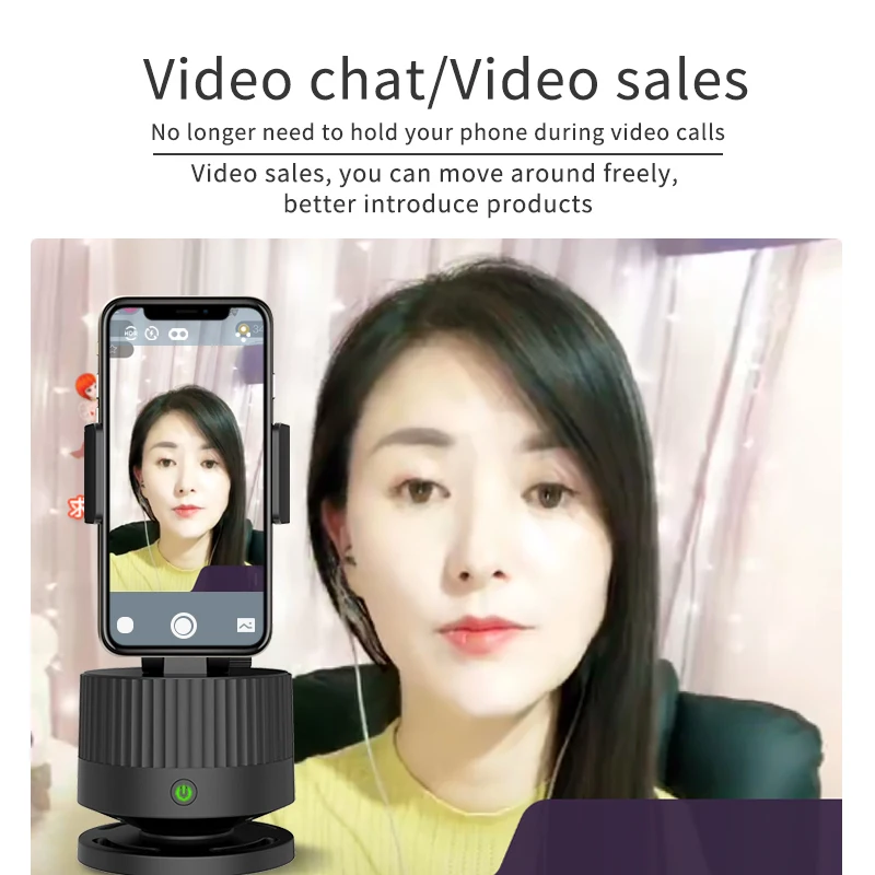 
Портативная селфи-Палка с автоматическим отслеживанием, поворот на 360 градусов, держатель для смартфона, автоматическое отслеживание лица, держатели для смартфонов 