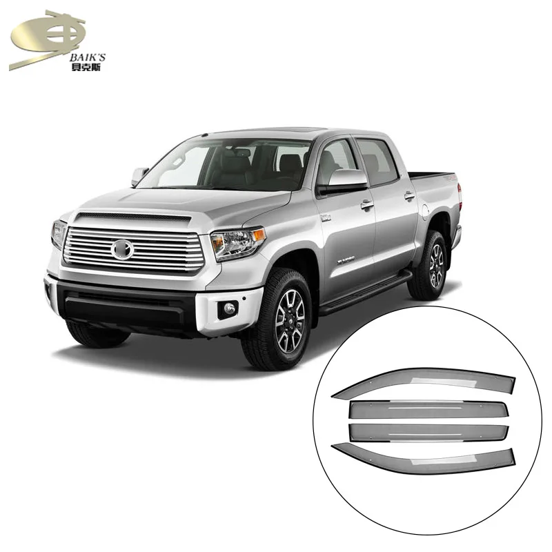 MOSUN Window Visor for TOYOTA TUNDRA 2007 Auto Deflector Vent Shade Rain Guard Sun Weather Shield Vent Visor Accessories