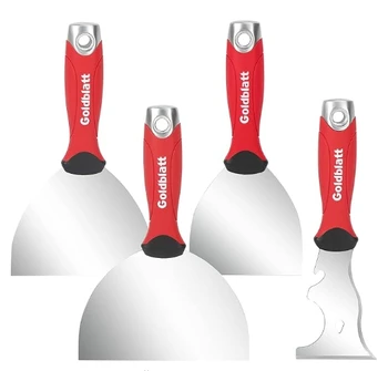Penggong Industrial Grade Small Scraper Trowel Thickened Stainless Steel Durable Rubber Shovel Batch Cleaning Putty Knife