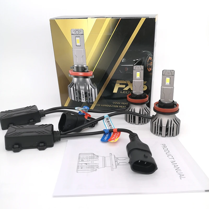 The Newest 10000 Lumen Led Bulb Fx5 Hydraulic Fan Light Car Headlight Led Kit H7 H11 9005 H16 Hir2 - Buy Kit H7,10000 Lumen Led Led Fan Light