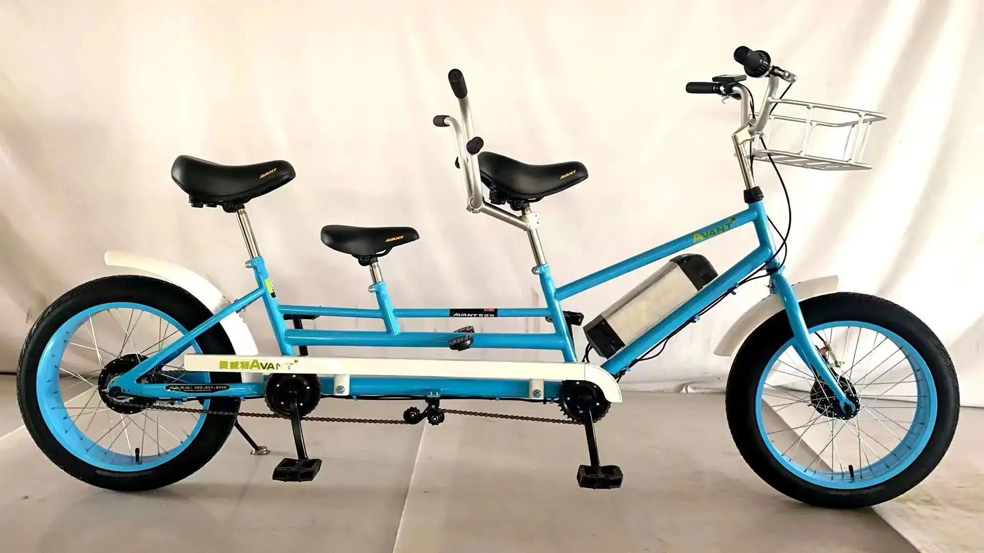 Tourist Sightseeing Pedal Bike Tandem Bicycles for Couples Person Tandem  Bike/2 Wheels Seats for a Family Cycling