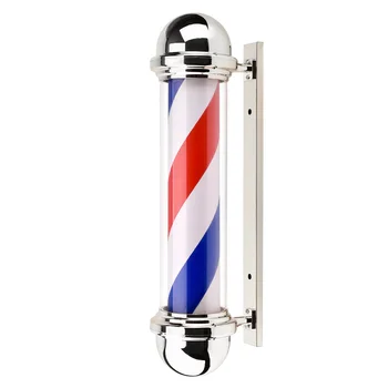 Wholesale Factory direct sell 65CM LED waterproof salon rotating lamp gold pole turning led light barber pole for barbershop