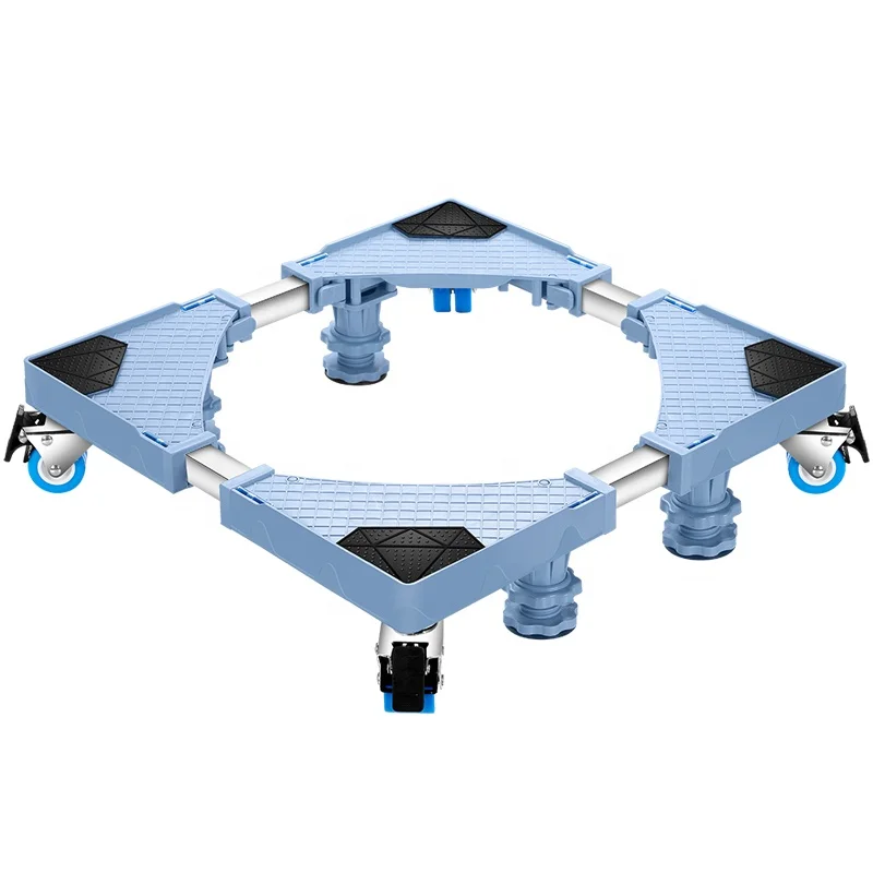 Mobile Washing Machine Lifting Base with 4 Locking Wheels