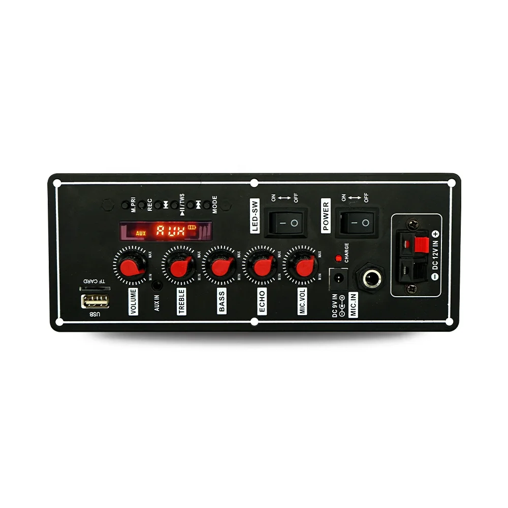 Trolley Sound Speaker Power Amplifier MP3 Bluetooth Module MP3 Player Bluetooth Wireless Microphone Board Battery 7.4V 2x10W