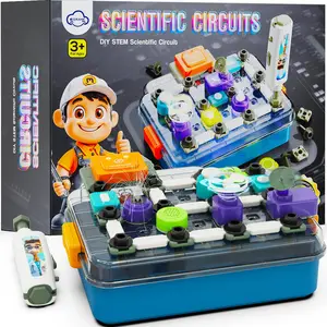 EPT Wholesale 58Pcs Plastic Electronic Experiment Board Science Kits STEM Educational Learning Toys