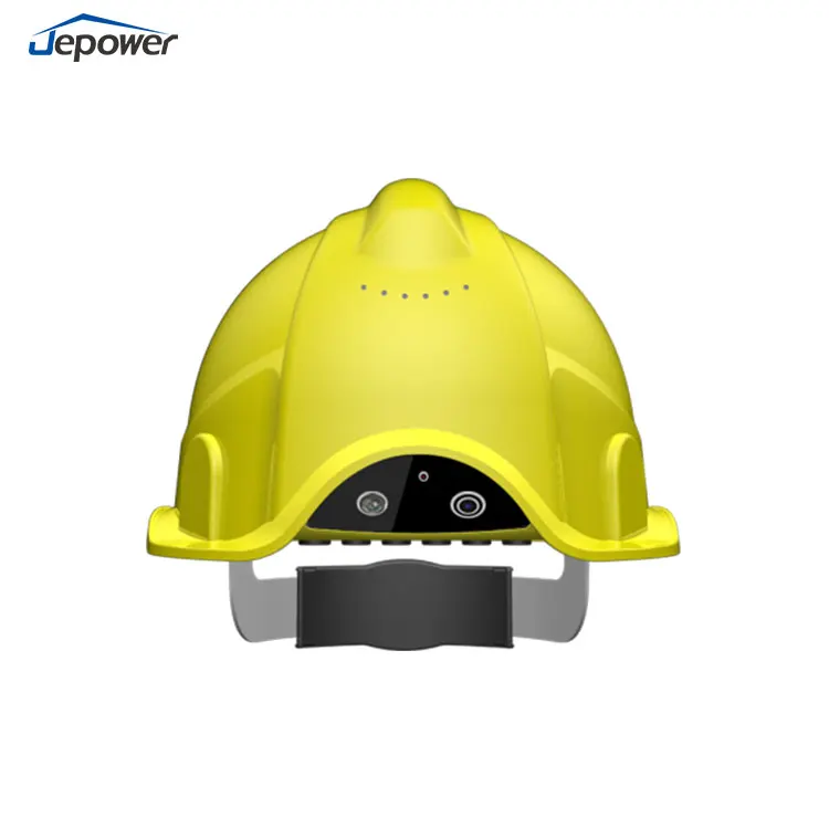 PMMP AI Smart GPS Wifi Video Call Camera SOS Alarm Headlight Safety Hard Hat with Led Light   Helmets Hard Hat Built in Camera