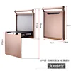 Rose gold metallic finish with armrests (intelligent cushioning).