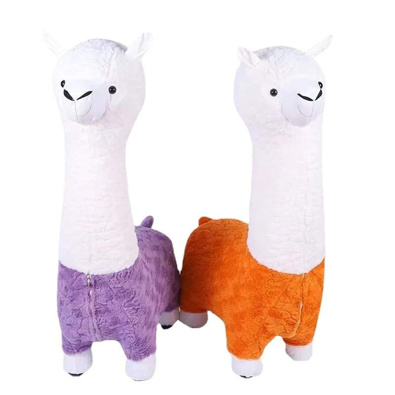 Ruunjoy Alpaca Plush Chair Soft Plush Bench Plushies Alpaca Lama Seat Lama Doll Alpaca Stool Kids Children Students Chair Stool