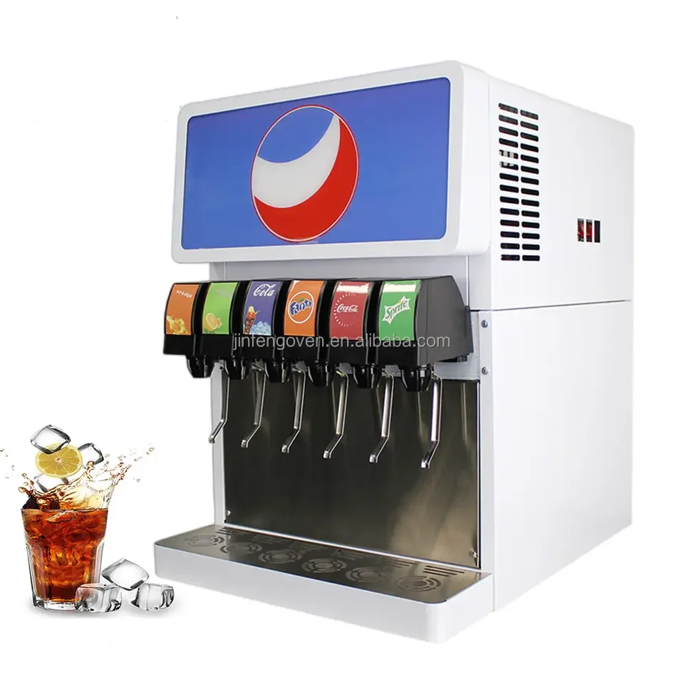 Commercial 6 Flavor Soda Machine - Coca Cola & Pepsi Fountain