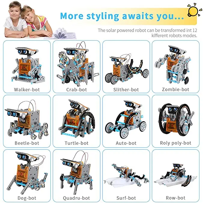 CIYODO Solar Schnecke Spielzeug | DIY Bausatz Für Kinder | Pädagogisches Lernspielzeug