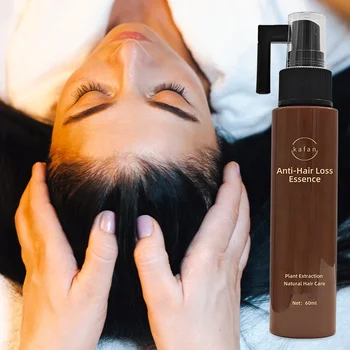 Direct Factory Custom Made Organic Vegan Tcm Herbal 60Ml Anti-Hair Loss Essence Hair Serum Spray With Vitamins for Man and Woman