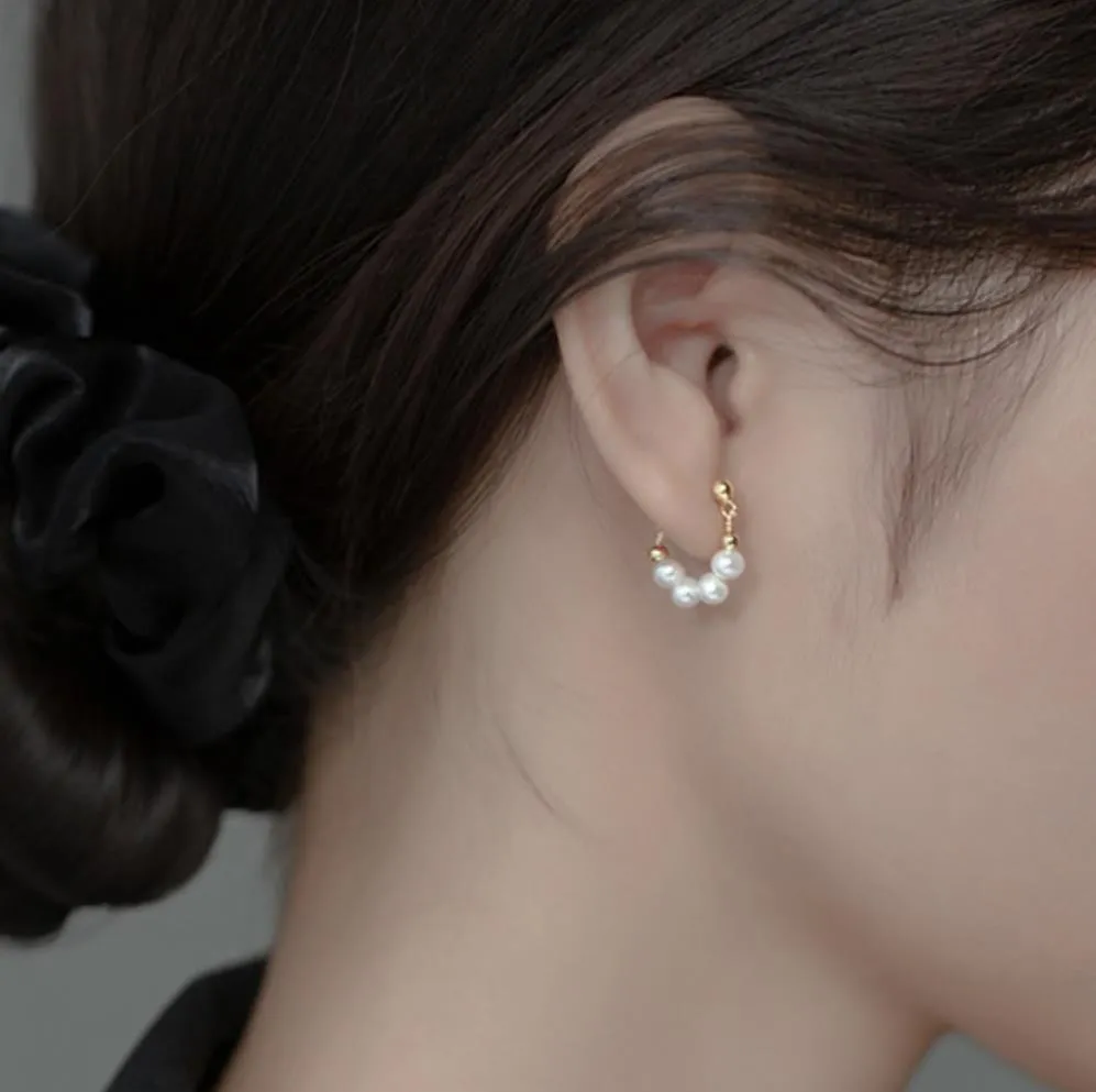 Fashion Drop Earrings Vintage Pearls Geometric Statement Women Jewelry ...