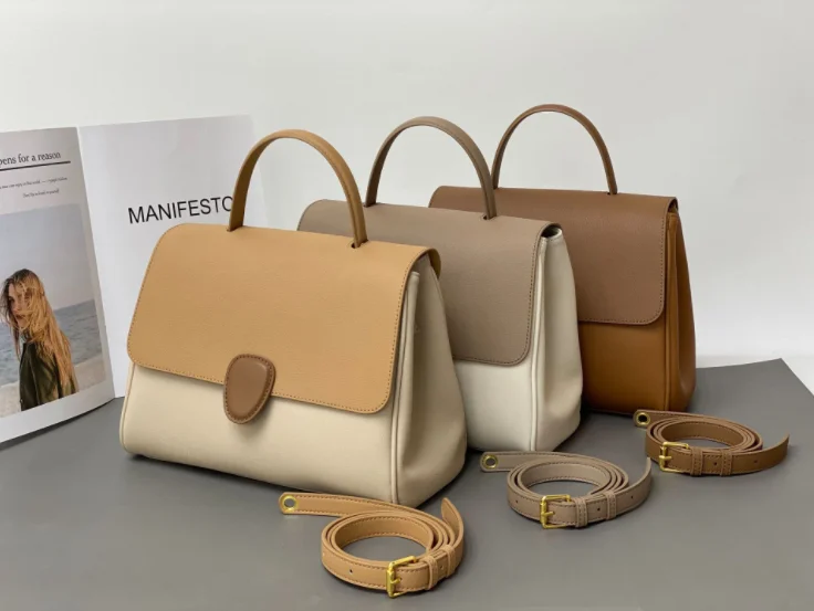 women lady handbags luxury  ladies designer ladies handbags pu Top layer cowhide Bucket bag