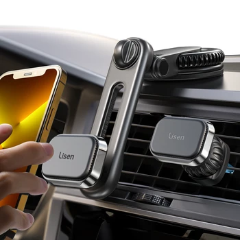 Magnetic Phone Holder for Car LISEN Universal Car Phone Mount Air Car vent Dashboard Windshield Compatible for Smart Phones