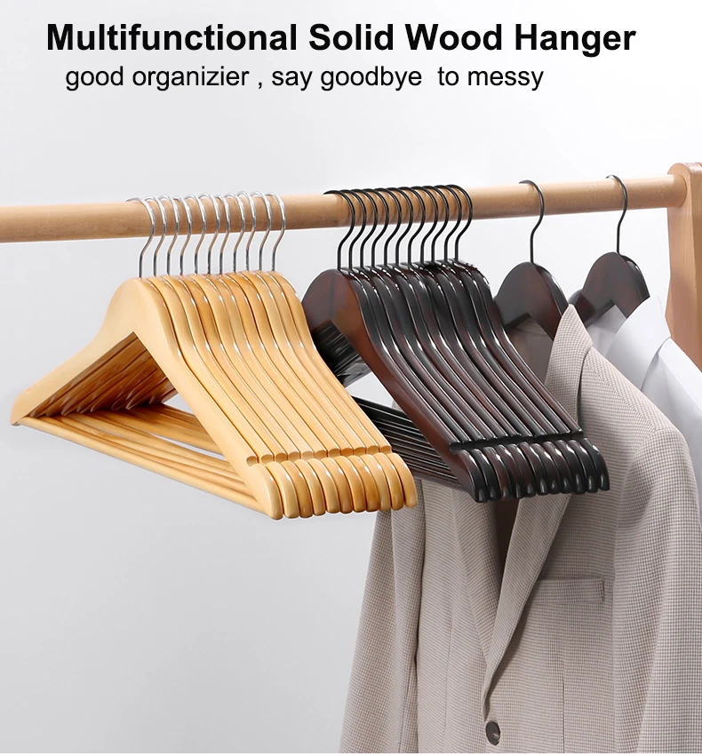 Wood Suit Hangers For Clothes Premium Quality Wooden Coat Hangers With