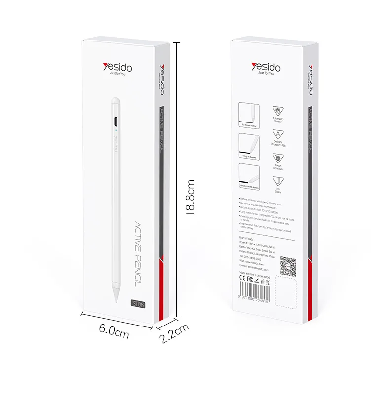 YESIDO ST06 Stylus Pen Precision for Tablet Drawing