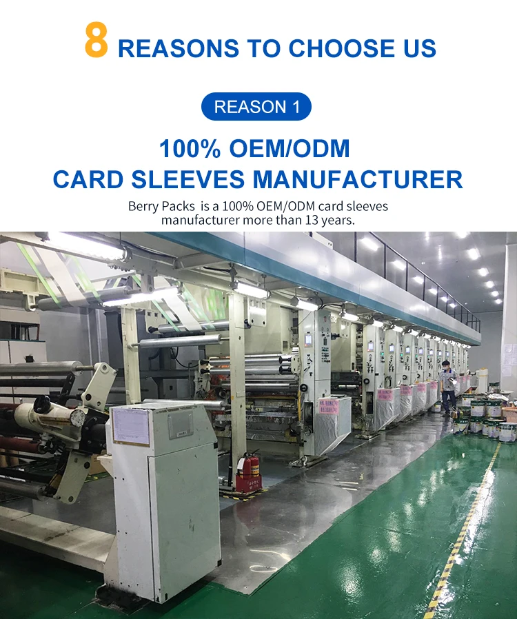 Bl0021 Premium Textured Art Matte Card Sleeves Custom Print For Mtg