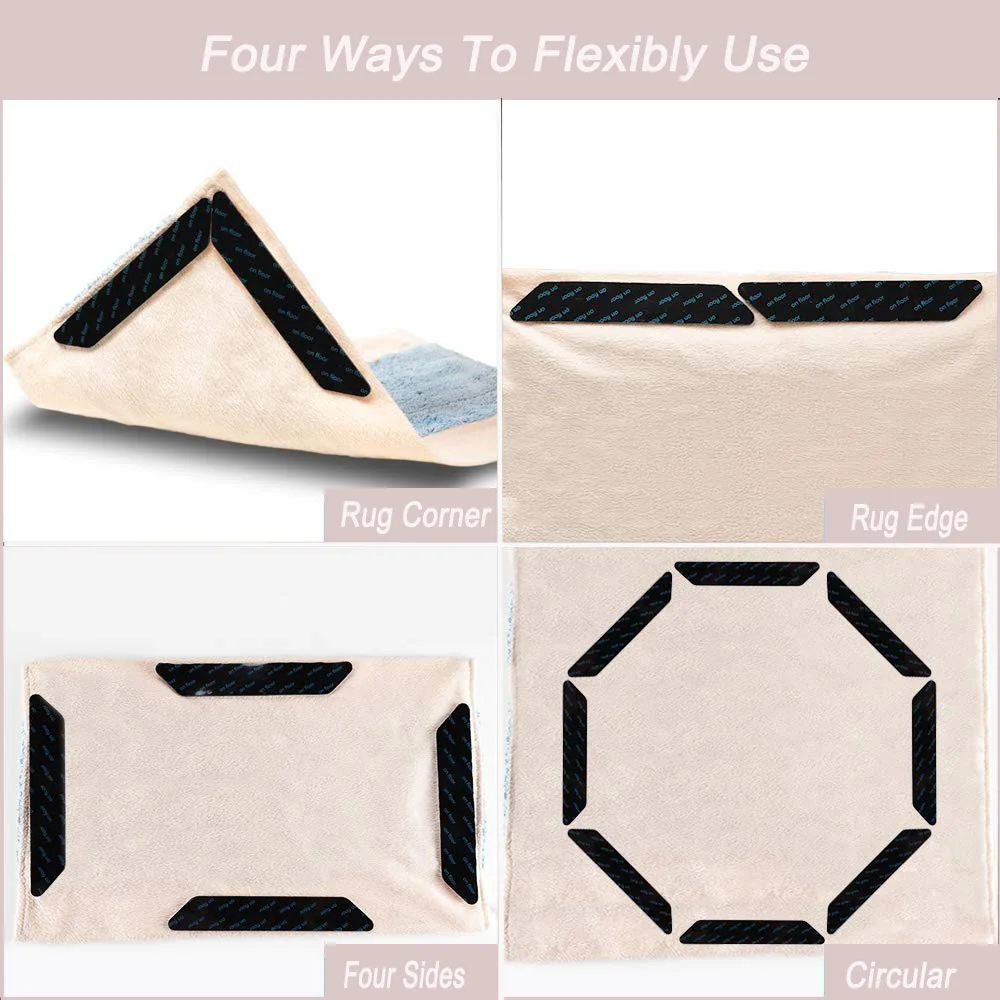 double sided reusable nonslip rug grippers