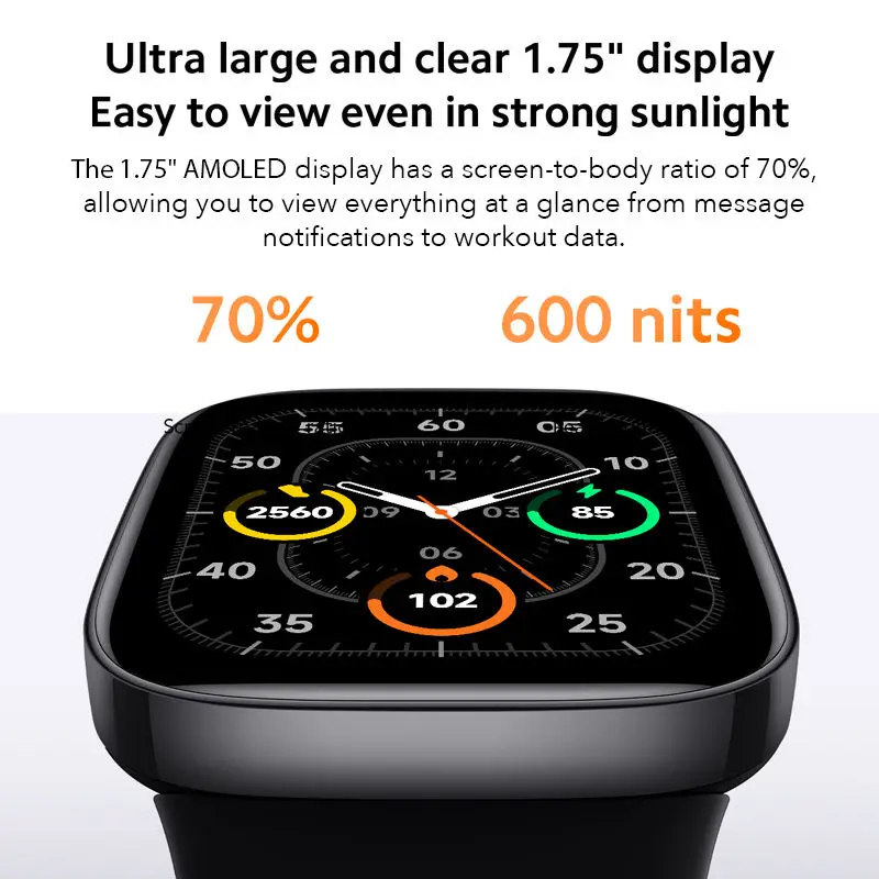 Wearable Devices 1.75 Inch Amoled Smart Watch Heart Rate Sensor Wireless Phone Call Smart Bracelets for Xiaomi Redmi Watch 3