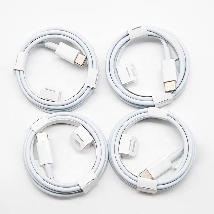 High Quality Quick Charger Cable PVC TPE White 1M Type C Data Cable PD Phone Fast Charging Cable For 11 12 Pro Max