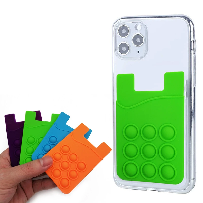 Push pop phone wallet 3m sticker card holder