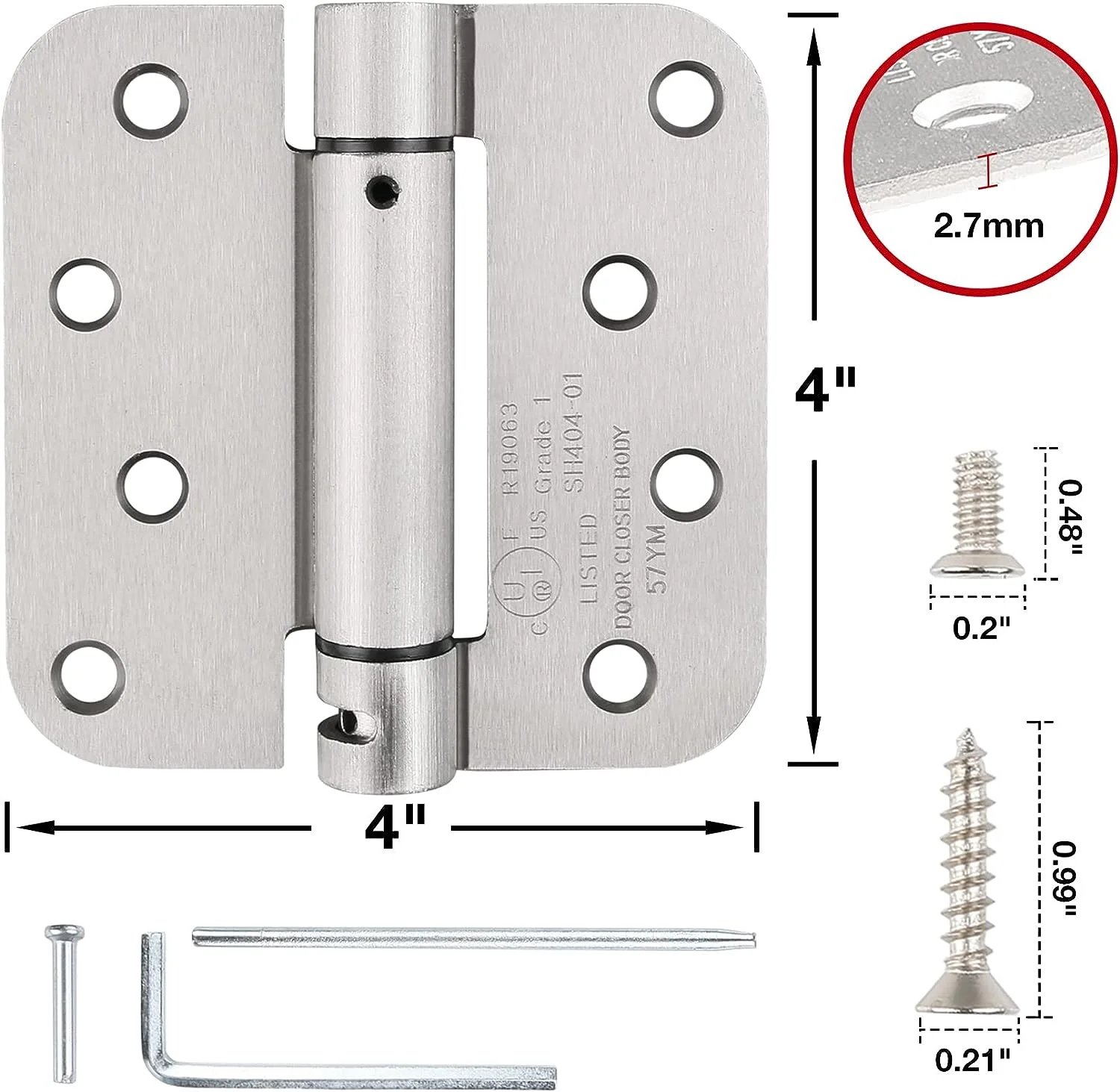 Professional Customization Stainless Steel Door Hinge Fire Detachable