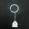 White keychain
