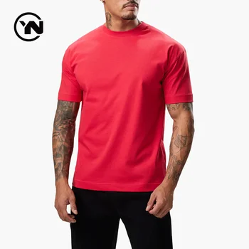 New Custom Jogging Gym 60 Cotton 40 Polyester Blank Sport T-shirt Soft Athletic Sport Tee Shirt Oversized Plain Men T Shirts