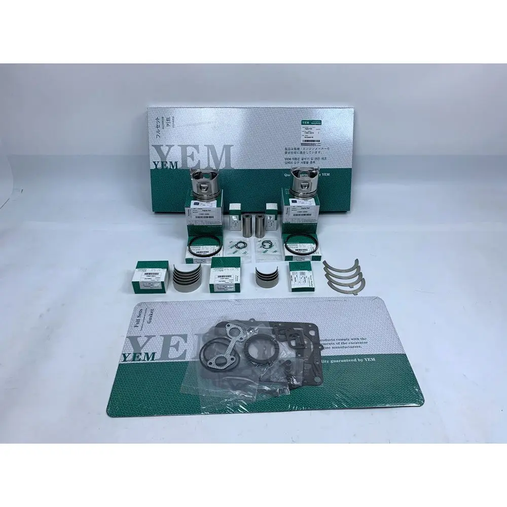 2TE67L-BV3 Engine Overhaul Kit With Bearings Piston Rings Cylinder Gaskets for Yanmar Stationary Marine Engines for Boats