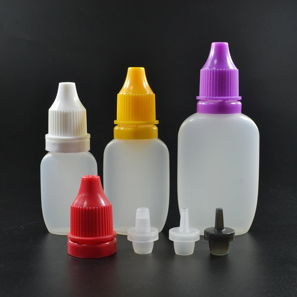 5ml 10ml 5 ml 10 ml Plastic Empty Custom Color Squeezable Contact Lens Solution Liquid Dropper Bottle