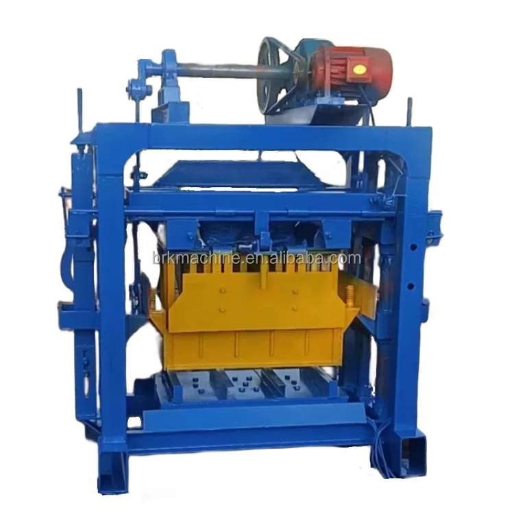 Prices of Brick Making Machine QT40-2 Mini Concrete Hollow Solid Paver Interlock Kerbstone Block Machine in Kenya