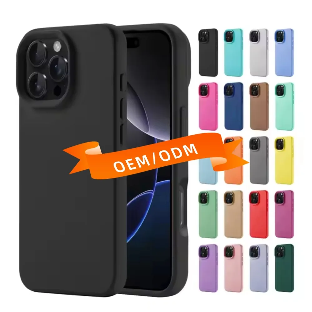 1.5MM for iPhone 17 Pro Max Ultra Soft Silicone TPU Colorful Phone Case With Micro Fiber Mobile Phone Shell for iPhone 17 16 15