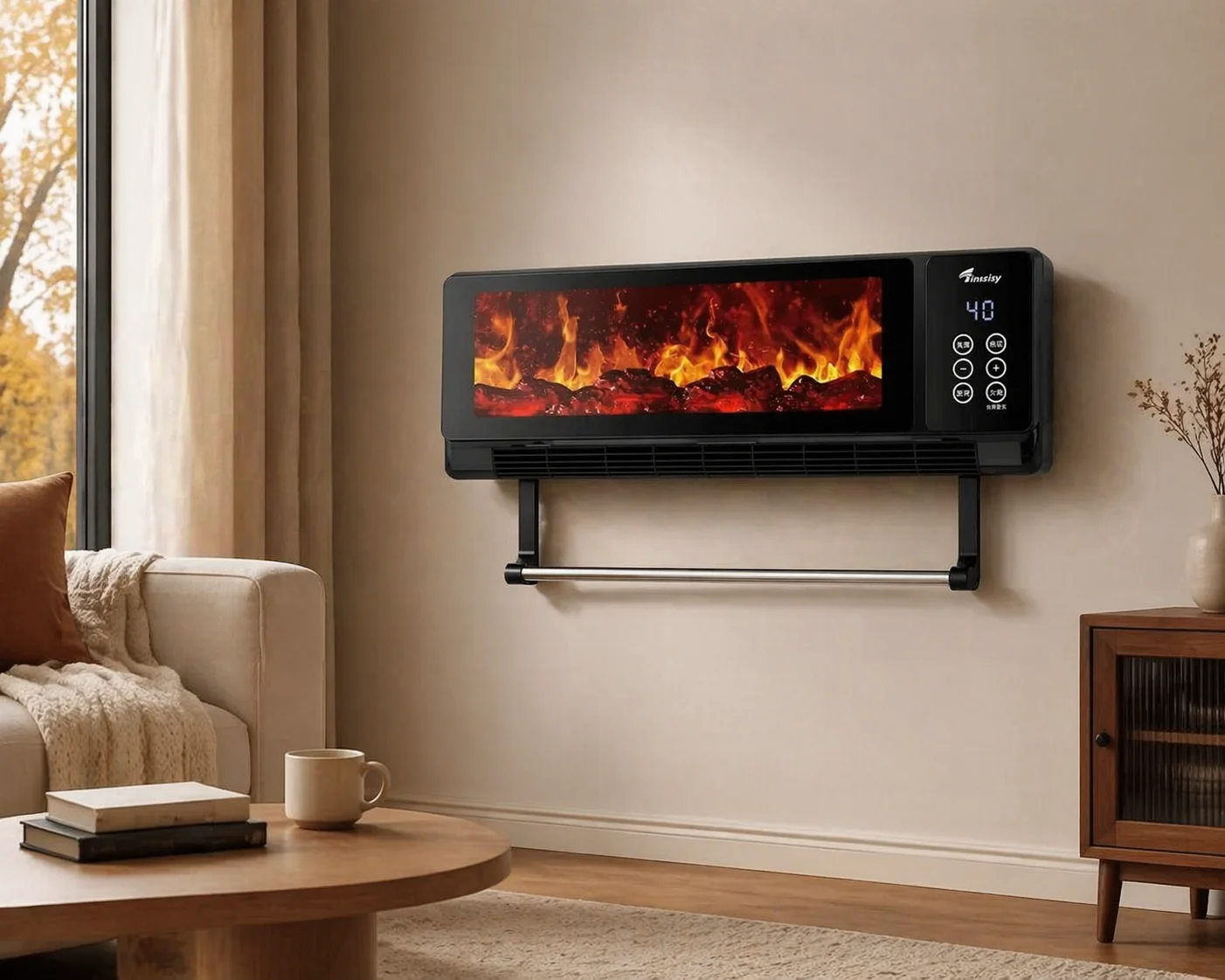 Electric Wall Heater, 2000W, PTC, 3D - detail 6