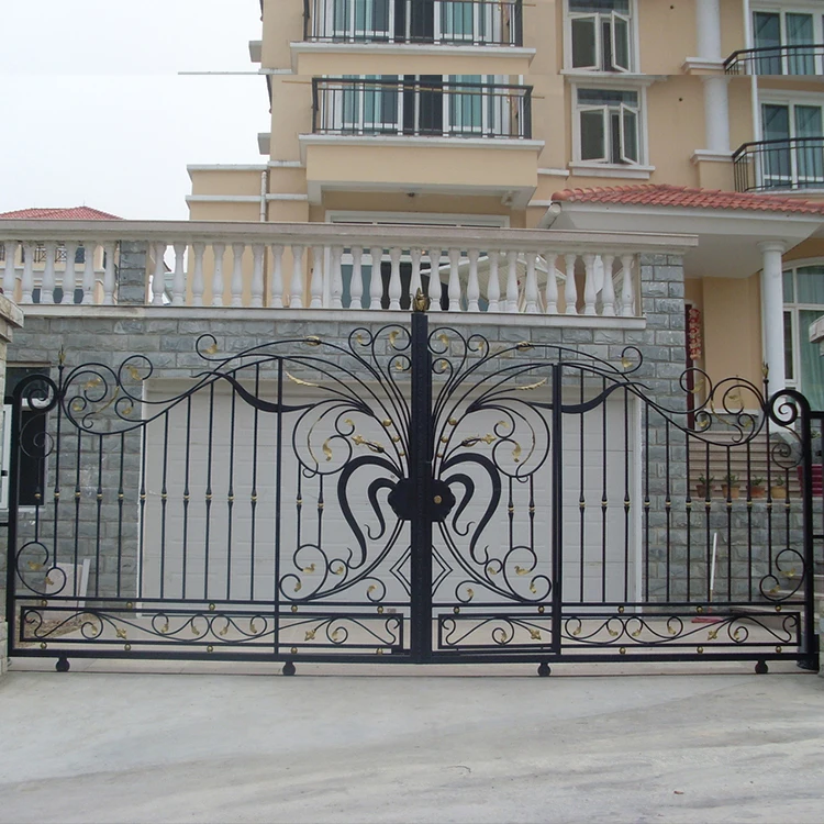 Wrought Iron Main Gates Designs Simple Gate Electric Sliding Driveway