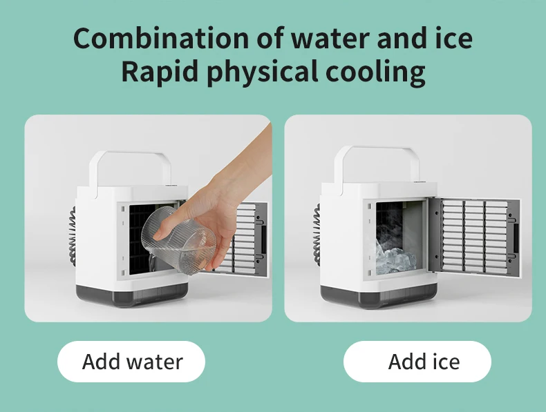 Portable Mini Air Conditioner, USB, Battery - detail 16