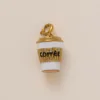 Ciondolo in oro a forma di caffè