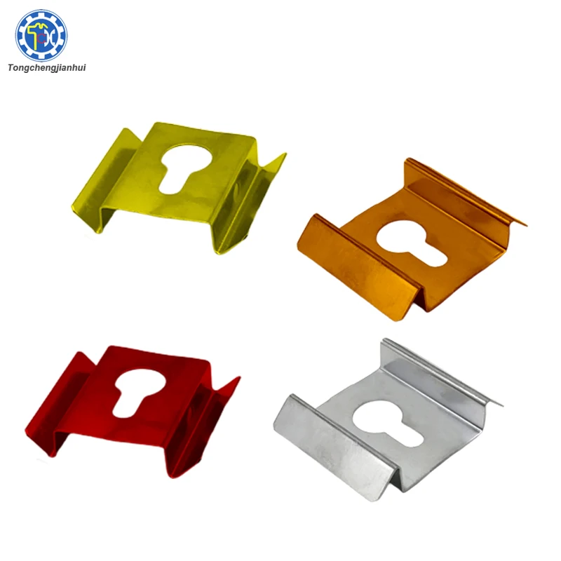 Custom Precision Sheet Metal Flat V Shape Spring Clips for Downlight