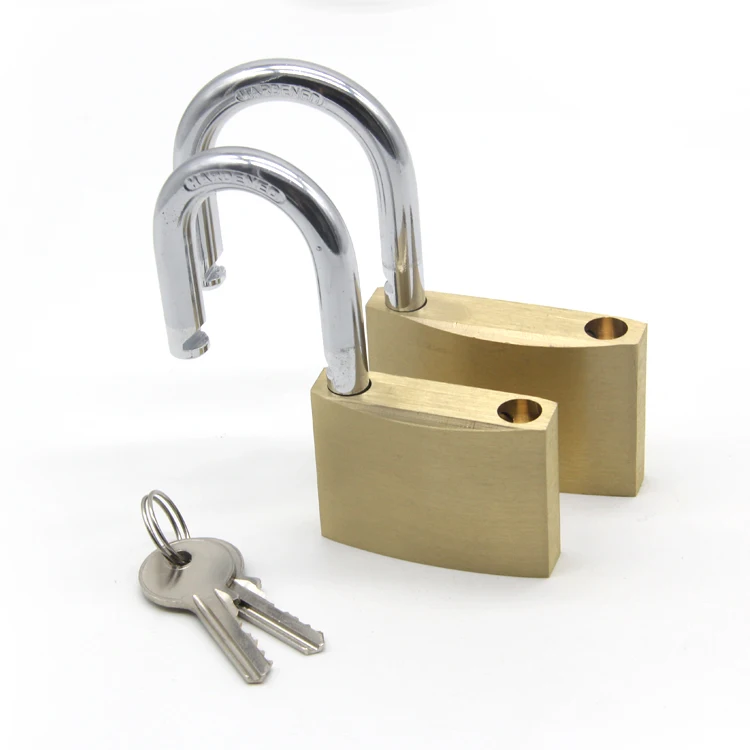 20/30/40/50mm Heavy Duty Candado De Laton Arc Solid Brass Copper Padlock Weather Proof Brass Lock Padlock With Master Key