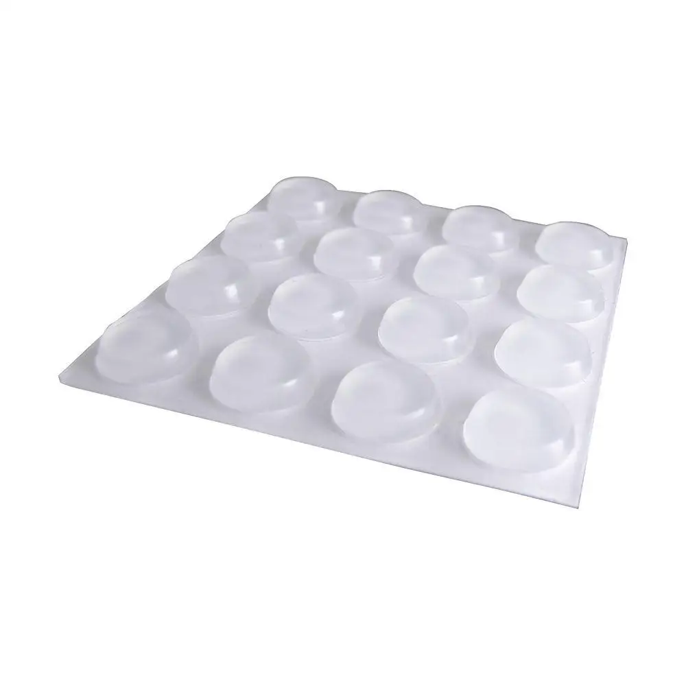 Rubber Feet Adhesive Rubber Pads Clear Bumper 1 Inch Square Self Stick Bumpers 