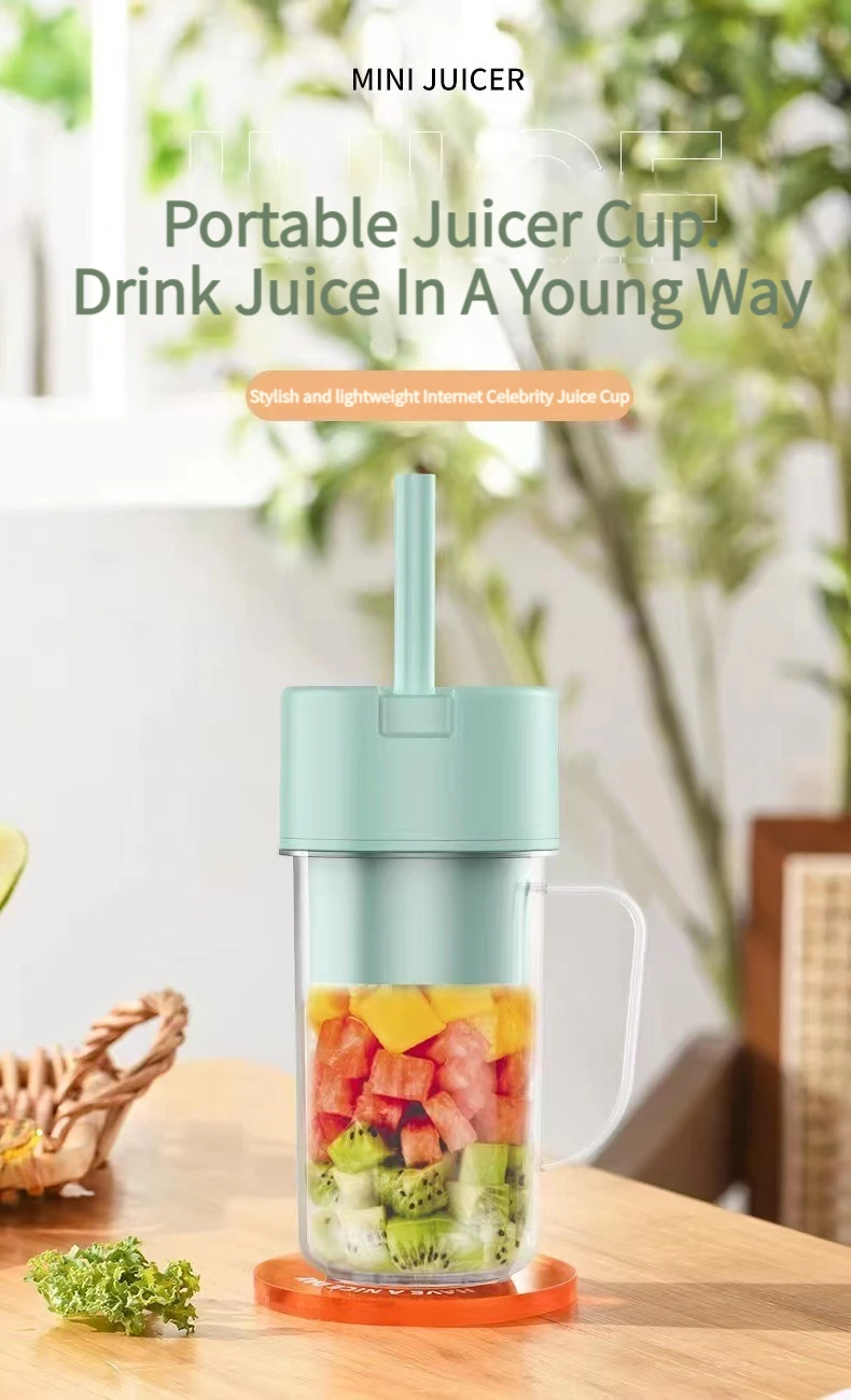 Custom Travel Gym Office Fresh Juice Mixer Electric Portable Blender
