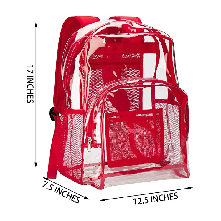 Wholesale Durable Waterproof Clear Pvc Transparent Backpack With