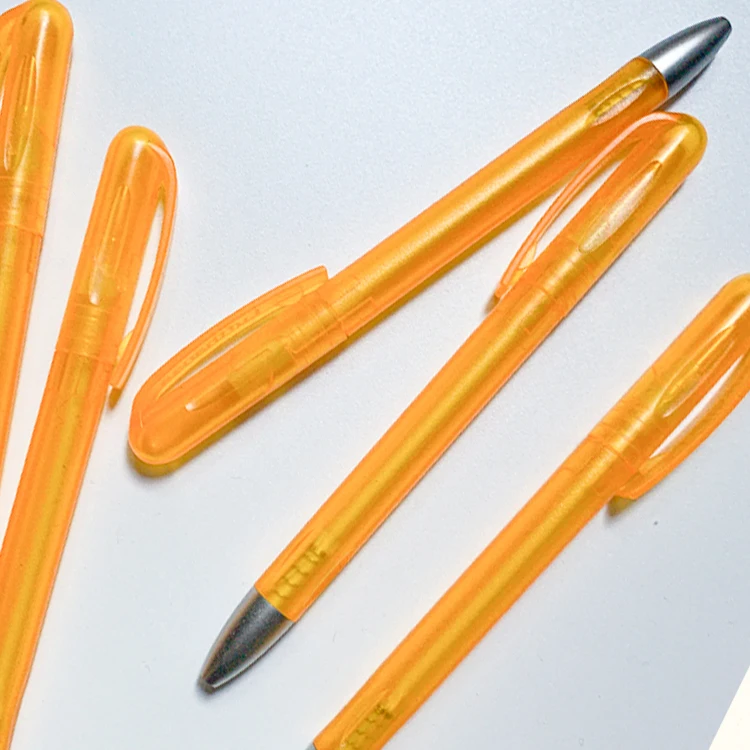 high quality transparent ballpoint pen wholesale muti-color