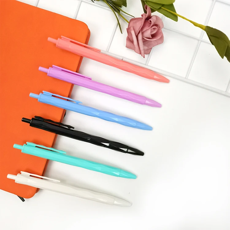 Promotional Custom Logo Plastic Multicolor Ballpoint Pen Refill Ink Machine Paper Machine Sample Collection Wholesale