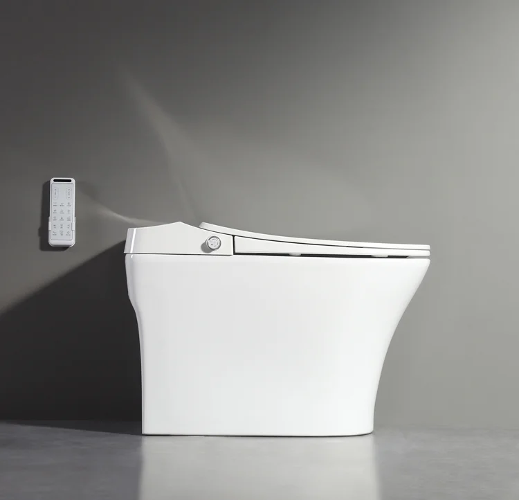 Smart Toilet One Touch Automatic Ceramic Sensor One Piece Ceramic Toilet Sanitary Ware Floor Mounted