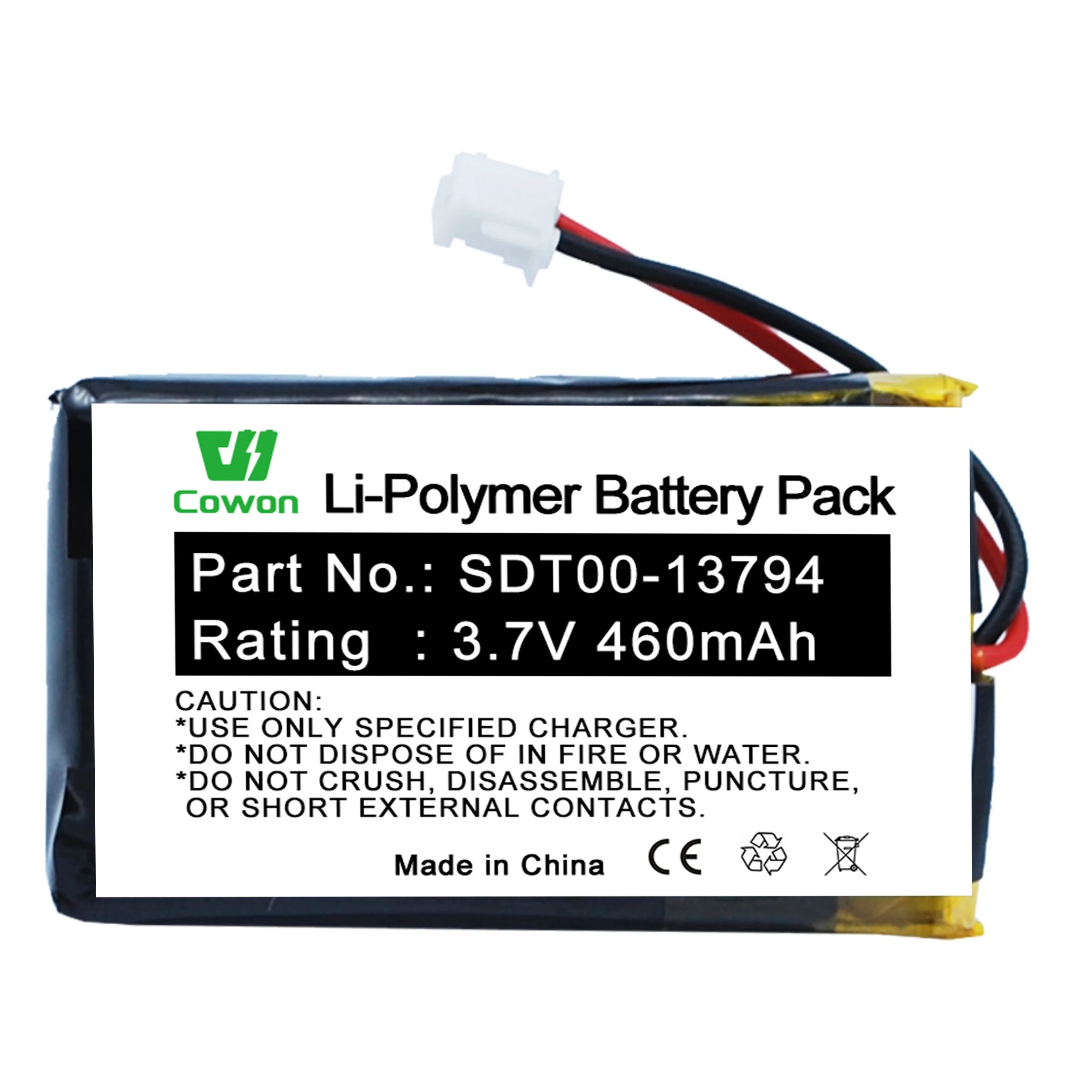 3.7V 460mAh SD-2525 SD-1875 Receiver Lithium Ion SDT00-13794 SD-1875 Battery for Dog GPS Receivers Transmitter