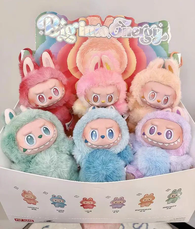 Labub Three Generations Plush Doll Pendant Keychain