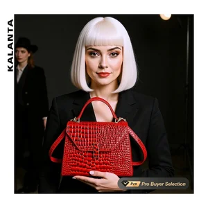 KALANTA Medium Lady Wholesale Messenger Top-Handle Flap Bolsos Pattern Quiet Lining Star  Handbags For Girls