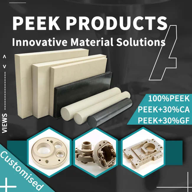 High Performance Polyetheretherketone (PEEK) CNC Machining Spare Parts Cutting Engineering Plastic PPS Stick Bar Plastic Sheets