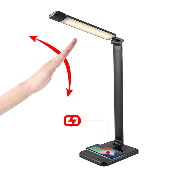 Adjustable Light 3 Level Dimmer Touch Folding Wireless Charger Rechargeable Luxury Table Lamps Led Reading Outdoor 55 Modern 20